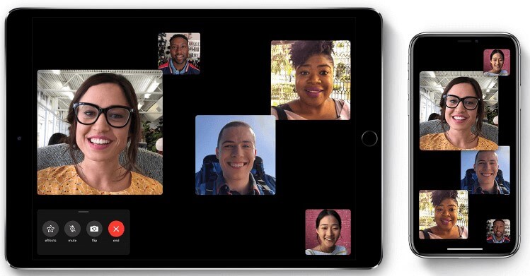 Group FaceTime feature on iPhone iPad and iPod touch