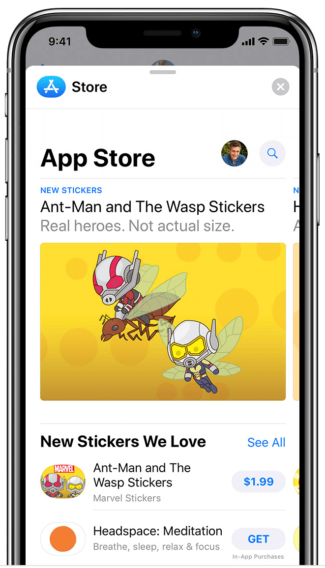 apple store app in iOS 12