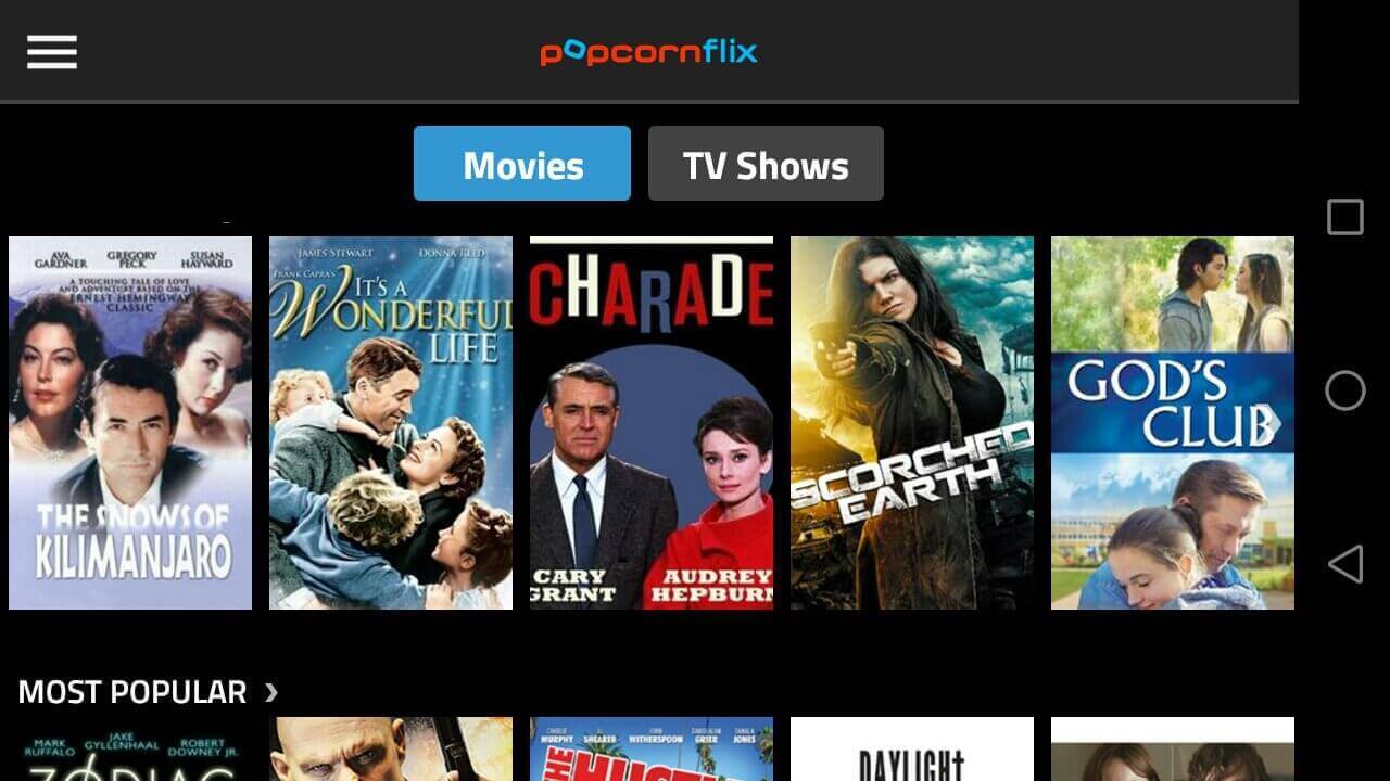 Popcornflix project top free tv